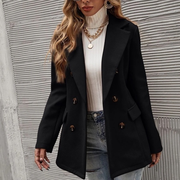 Classic Double Breasted Jacket Blazer - Picture 6 of 16